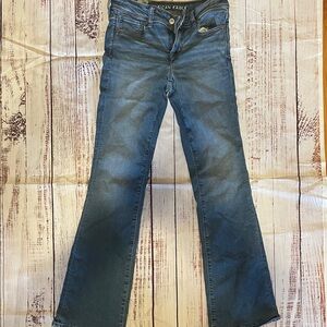 American Eagle Outfitters Women's kickboot Blue Jeans